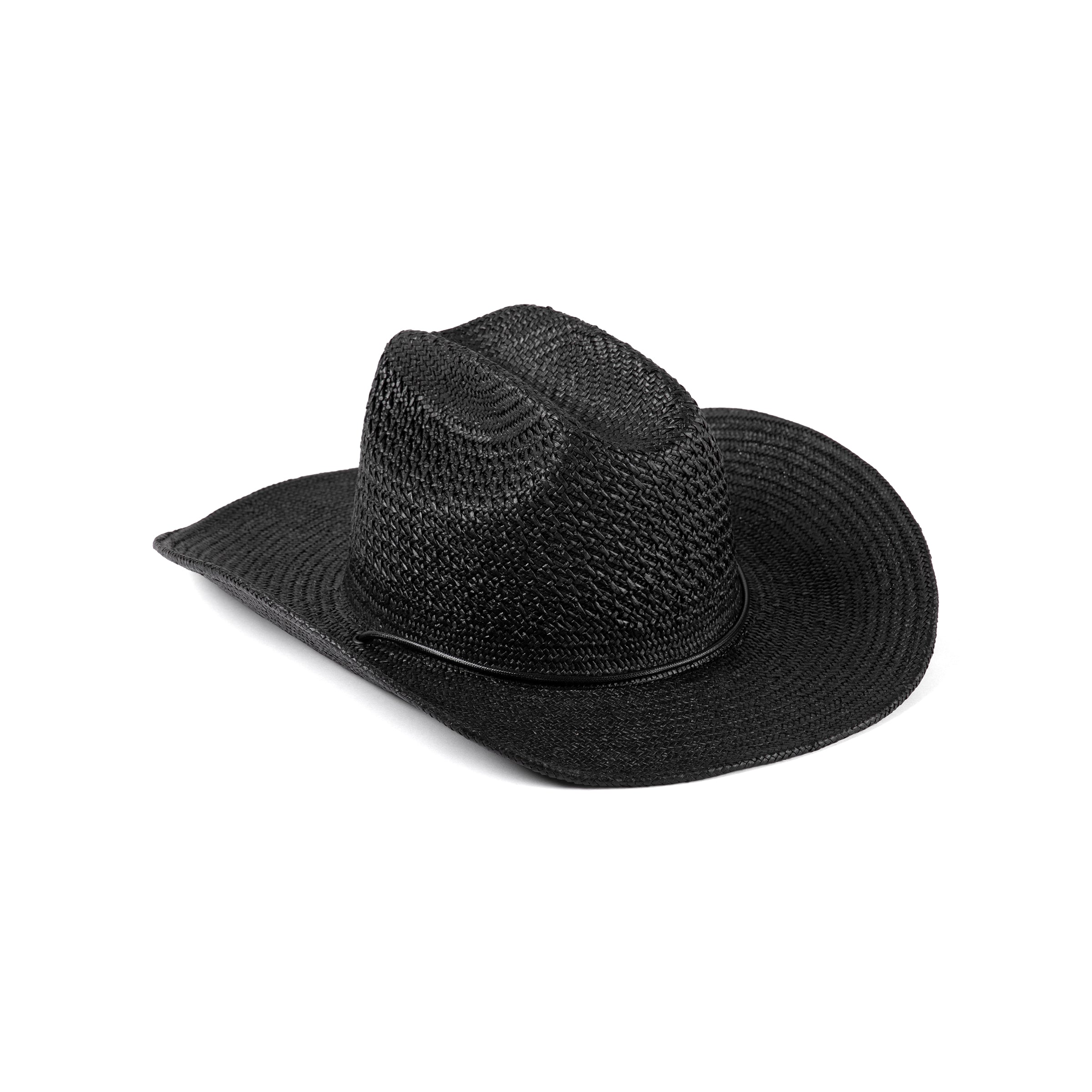 Mens black straw cowboy hot sale hats