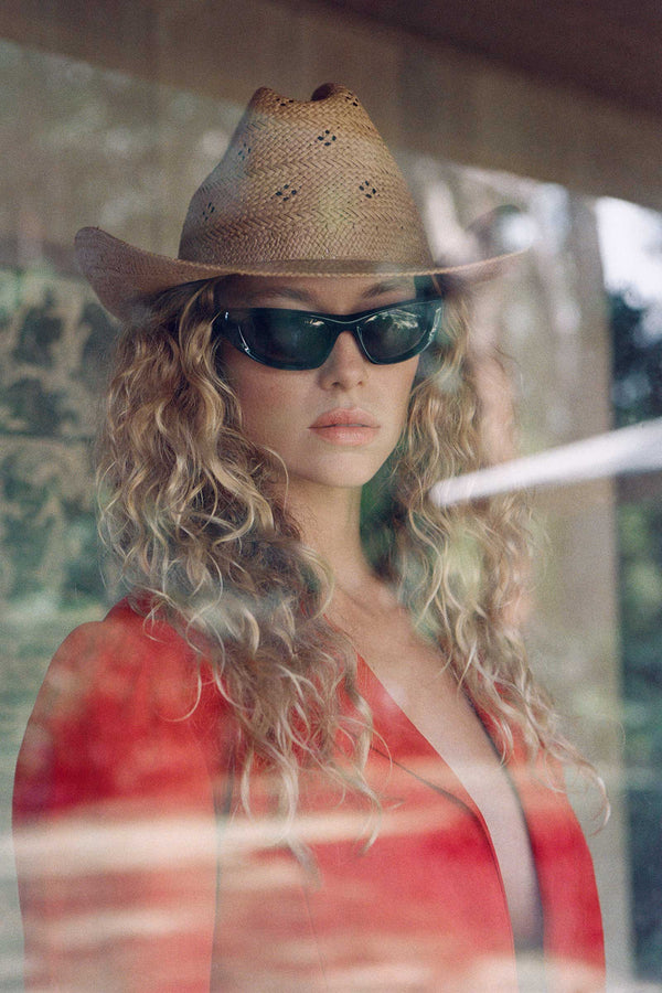 Desert Rose - Straw Cowboy Hat in Natural