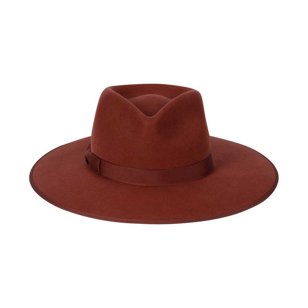 Terracotta Rancher - Wool Felt Rancher Hat in Red