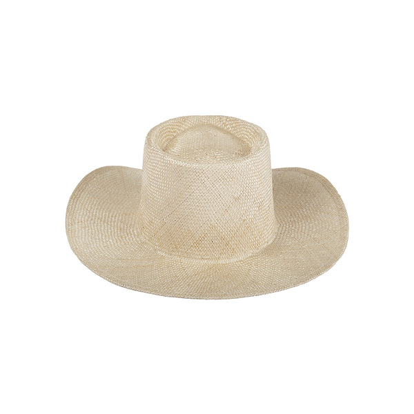 The Oasis - Straw Fedora Hat in White