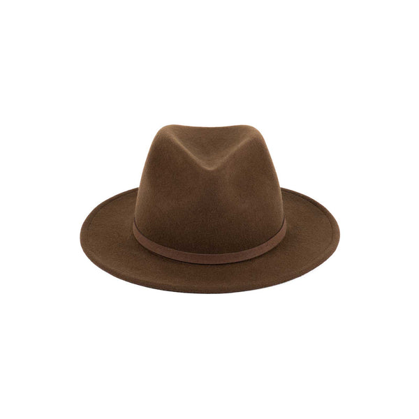 The Palo Fedora - Wool Felt Fedora Hat in Brown