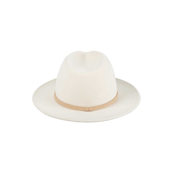 The Palo Fedora - Wool Felt Fedora Hat in White