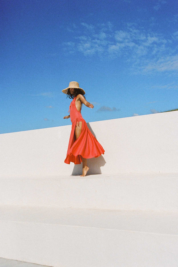 The Sundowner - Straw Boater Hat in Natural