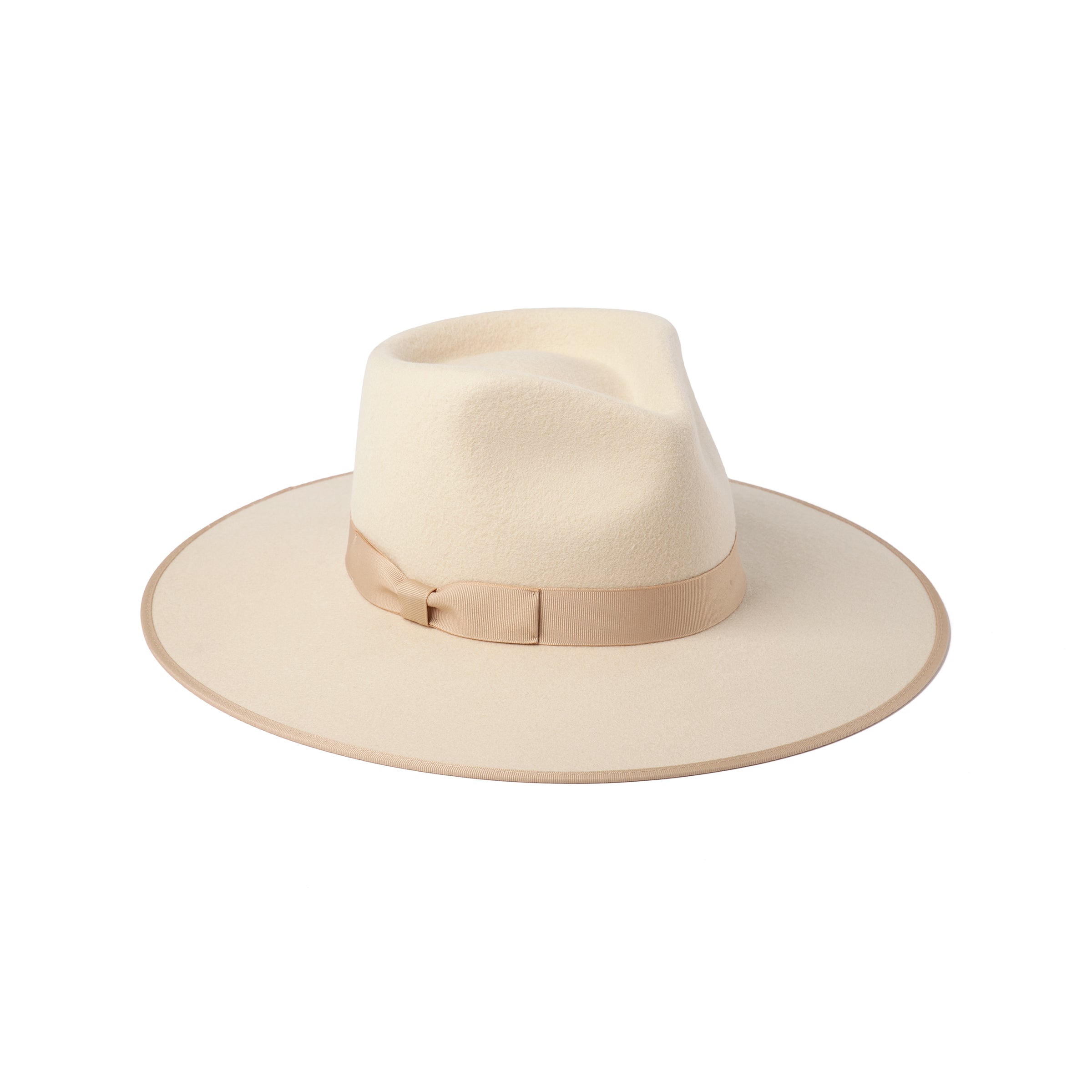 Ivory Rancher - Wool Felt Fedora Hat in Beige | Lack of Color