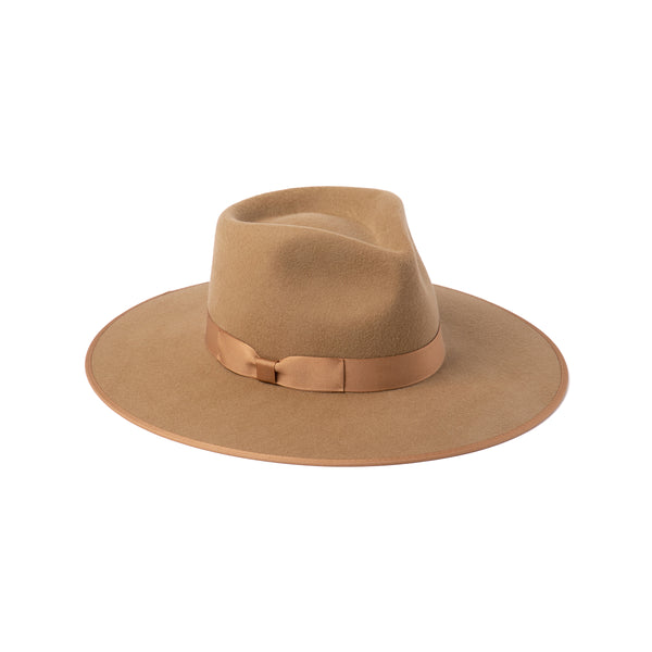 Teak Rancher - Wool Felt Fedora Hat in Brown