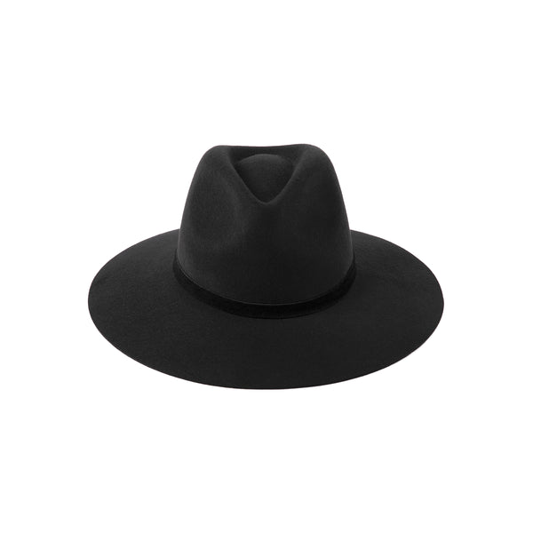 The Grove - Wool Felt Fedora Hat in Black