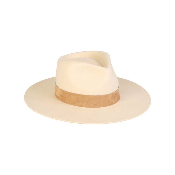 The Mirage - Wool Felt Fedora Hat in White