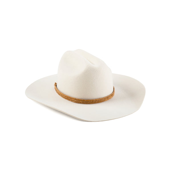 The Ridge - Wool Felt Cowboy Hat in White