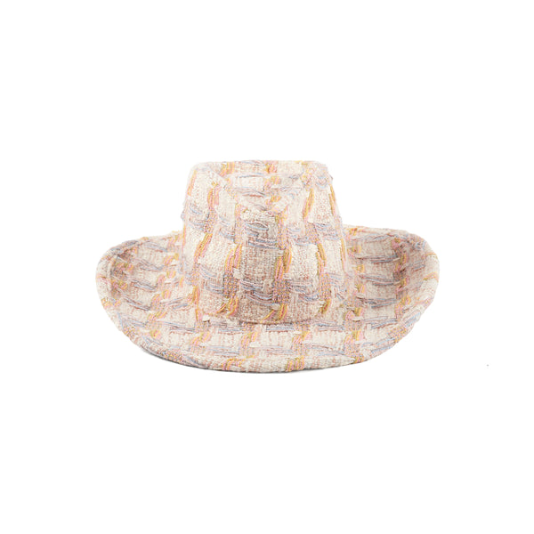 The Tweed Cowboy - Tweed Fedora Hat in Multicolor