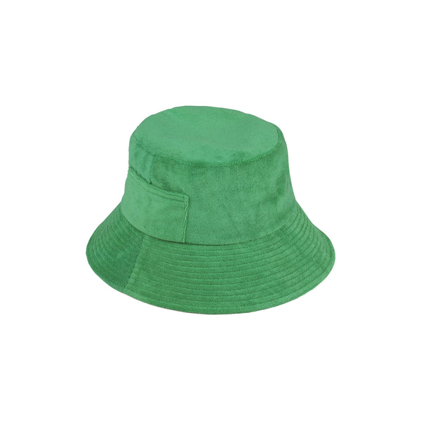 Wave Bucket - Cotton Bucket Hat in Green