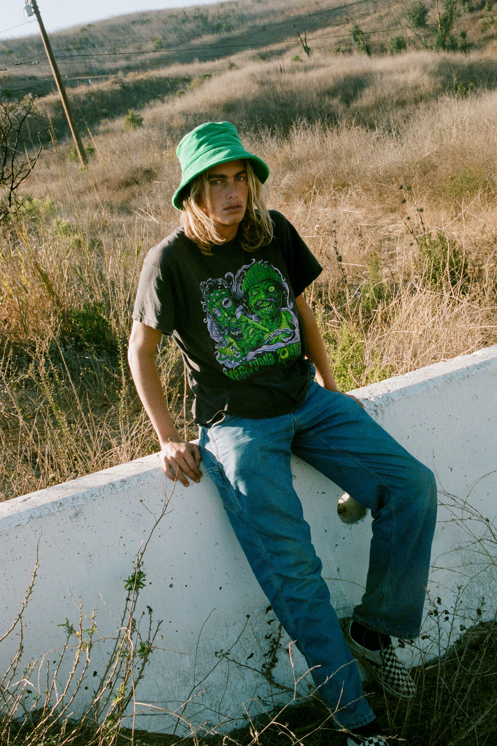 Wave Bucket - Cotton Bucket Hat in Green | Lack of Color