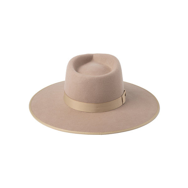 Zulu Rancher - Wool Felt Fedora Hat in White