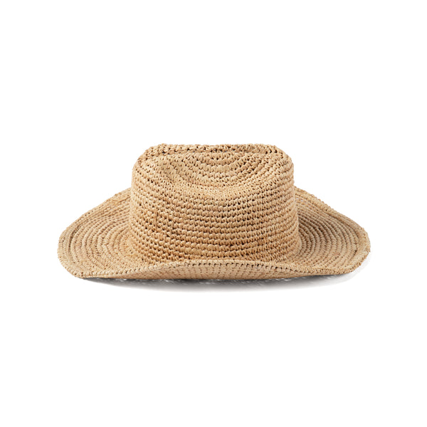 Raffia Cowboy - Straw Cowboy Hat in Natural